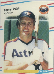 1988 Fleer Update Baseball Cards       090      Terry Puhl